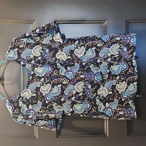 Loft Floral Blue Shirt